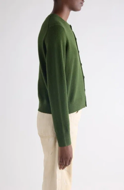 Acne Studios Buttoned Cardigan In Green