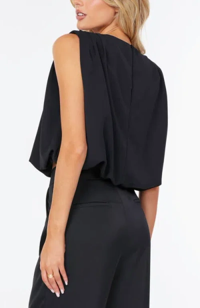 Bishop + Young Monroe Bubble Hem Top In Black
