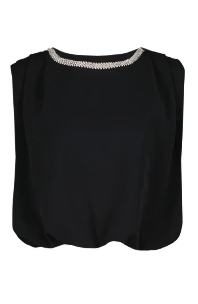 Bishop + Young Monroe Bubble Hem Top In Black