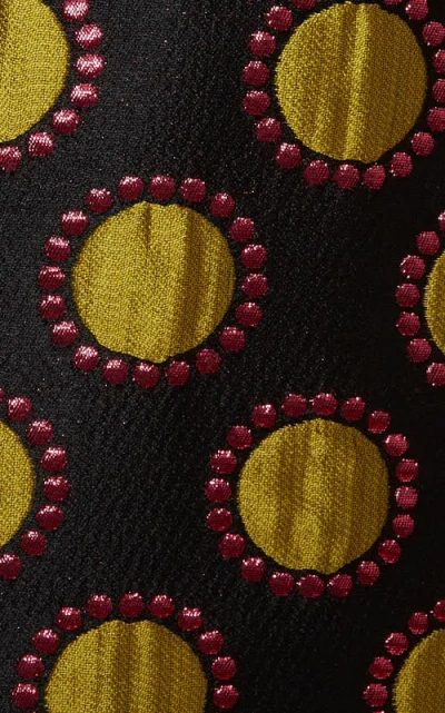 La Doublej 24/7 Patterned-jacquard Jacket In Burgundy