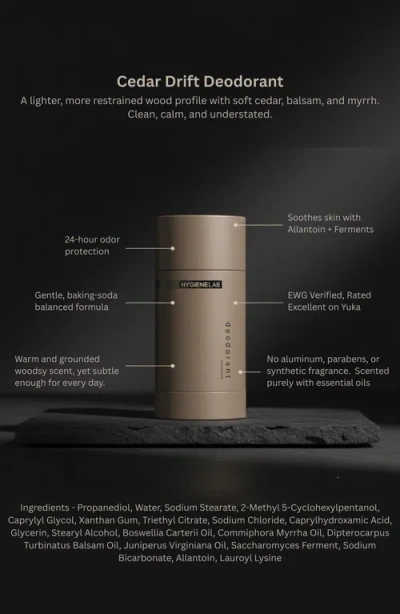 Hygienelab Sandalwood Aluminum-free Deodorant In Transparent