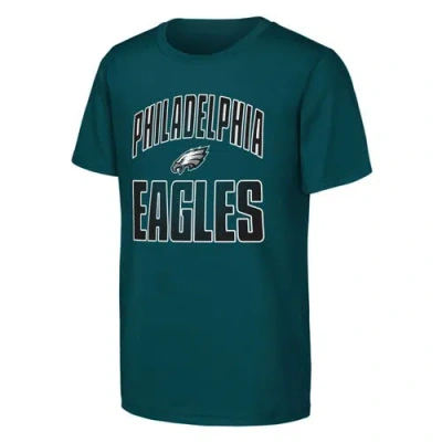 Outerstuff Youth   Midnight Green Philadelphia Eagles Never Quit 2-pack T-shirt Set In Green
