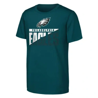 Outerstuff Youth   Midnight Green Philadelphia Eagles Never Quit 2-pack T-shirt Set In Green
