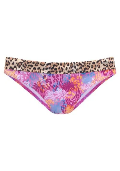 Lascana Leopard Fold Over Bikini Bottom In Multi