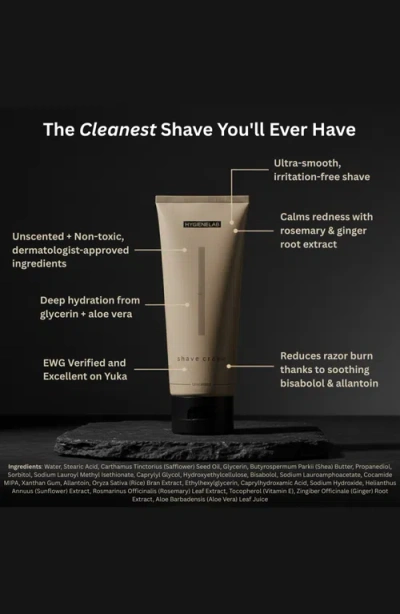 Hygienelab Fragrance-free Shave Cream In Neutral