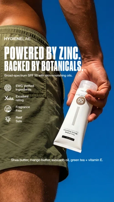 Hygienelab Face And Body Mineral Sunscreen In White