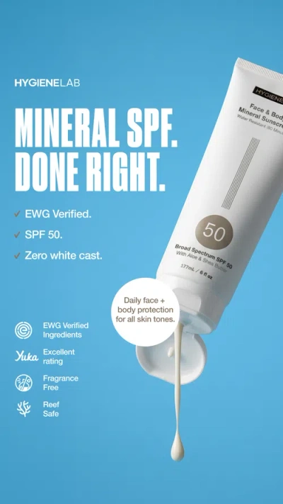 Hygienelab Face And Body Mineral Sunscreen In White