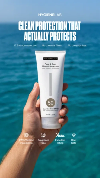 Hygienelab Face And Body Mineral Sunscreen In White
