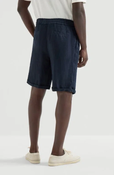 Brunello Cucinelli Tailored Drawstring Shorts In Black