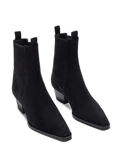 Aeyde Pointed Toe Ankle Boots With Elastic Side Panels In Multi