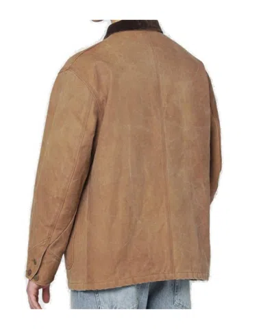 Needles Patch-pocket Shirt Jacket In Brown