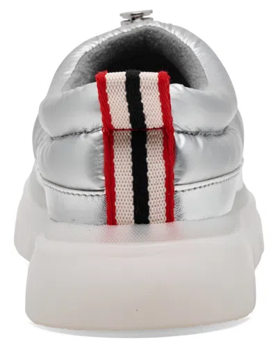 Hunter Madi Platform Puffer Slipper In Silver