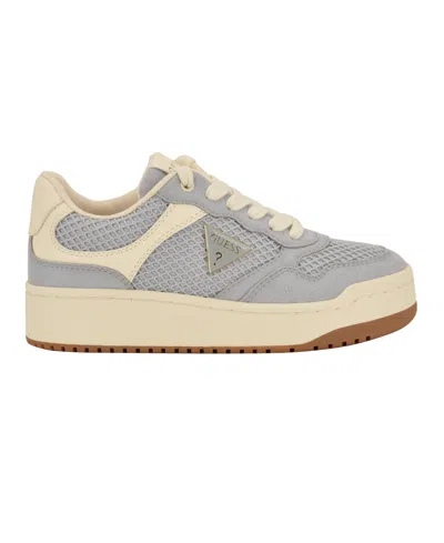 Guess Miram Platform Sneaker In Gray