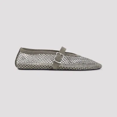 Alaïa Alaia Mesh Ballerina Flats With Rhinestones Women In Multi