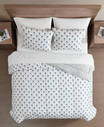 Macy's Fingal Reversible 8-pc. Comforter Sets In White