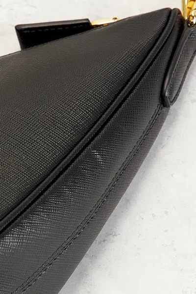 Pre-owned Prada Triangle Shoulder Bag In Black