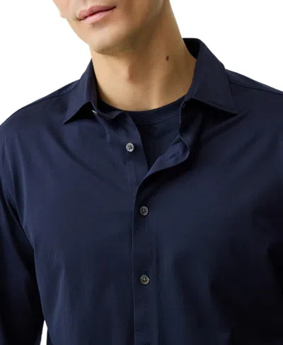 Rodd & Gunn Ascot Park Long Sleeve Slim Fit Shirt In Black