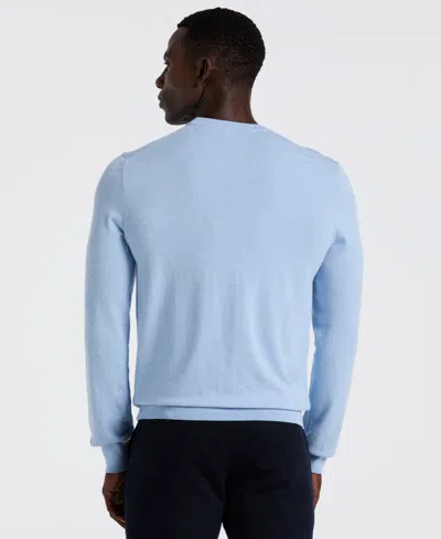 Perry Ellis Men's Crewneck Tech Pullover Sweater In Blue