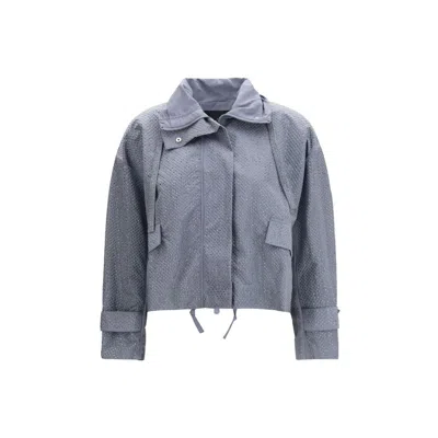 Pinko Light Blue Polyester Shell Jacket In Blue