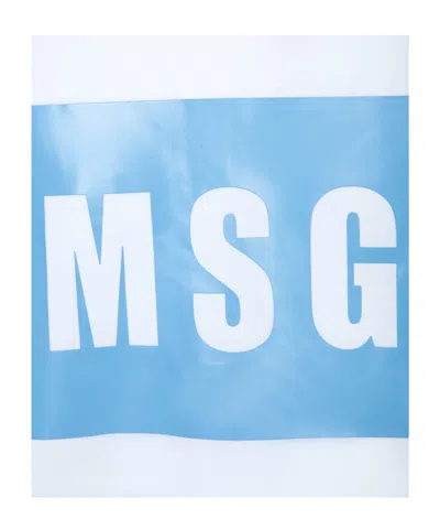 Msgm Logo Printed T-shirt In White