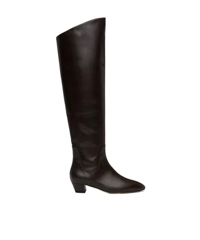 Aeyde Yonda High Boots In Brown