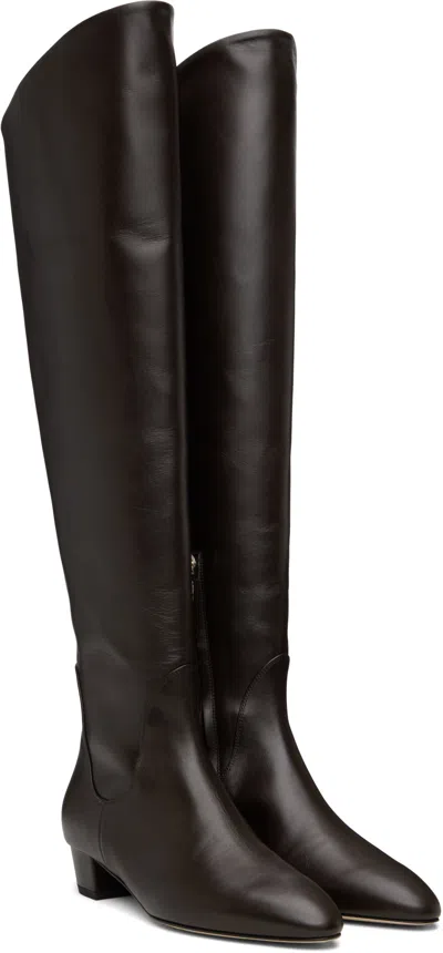 Aeyde Yonda High Boots In Brown