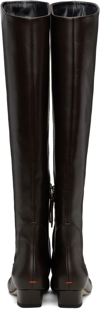 Aeyde Yonda High Boots In Brown