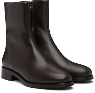 Aeyde Vincent Ankle Boots In Brown