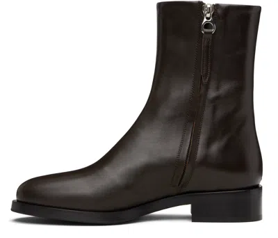 Aeyde Vincent Ankle Boots In Brown