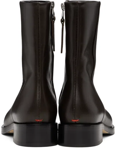 Aeyde Vincent Ankle Boots In Brown
