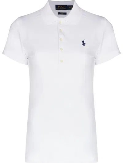 Polo Ralph Lauren Embroidered Pony Polo T-shirt In White | ModeSens