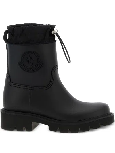 Moncler Stylish High-top Mini Boots With Drawstring Fastening 20 Cm In Animal Print