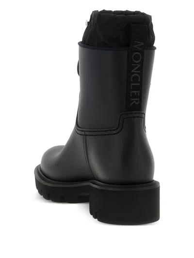 Moncler Stylish High-top Mini Boots With Drawstring Fastening 20 Cm In Animal Print
