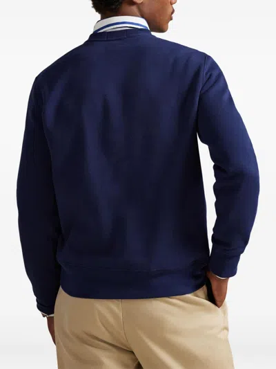 Polo Ralph Lauren Long Sleeve Fleece Society Bear Crewneck Sweatshirt In Multi