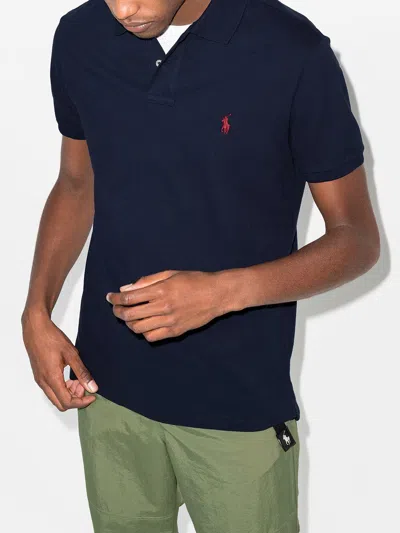 Polo Ralph Lauren Slim Fit Classic Polo Shirt Clothing In Blue