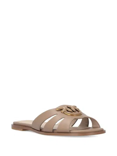 Pinko Flat Shoes Brown In Nude