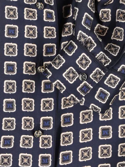 Max Mara Maxmara Mxmdisco Semi Fitted Printed Silk Shirt In Black