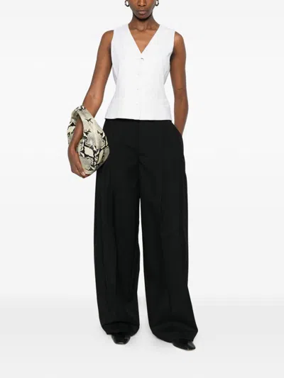 Max Mara Studio Waistcoats In White