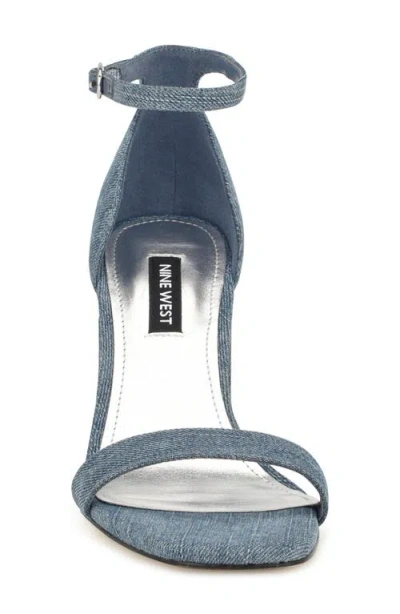 Nine West Ilea Ankle Strap Sandal In Blue