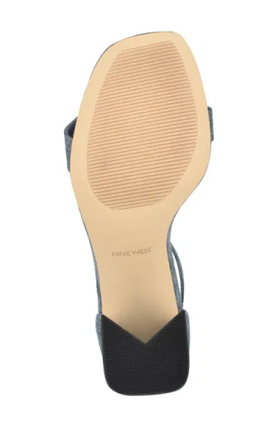 Nine West Ilea Ankle Strap Sandal In Blue