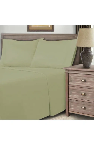 Superior Solid 800 Thread Count Sateen Sheet Set In Green