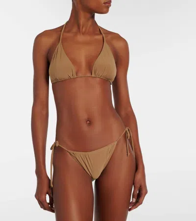 Norma Kamali String Bikini In Brown