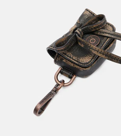 Acne Studios Multi-pocket Headphones Case In Brown