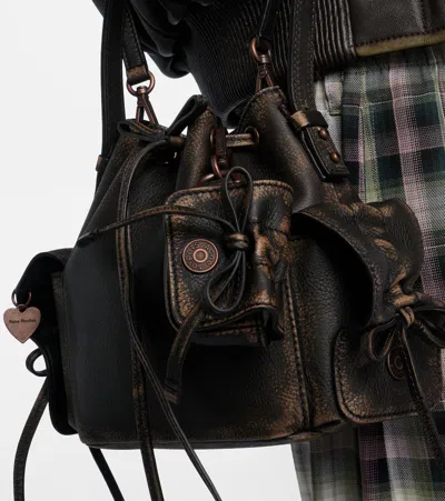 Acne Studios Multi-pocket Headphones Case In Brown