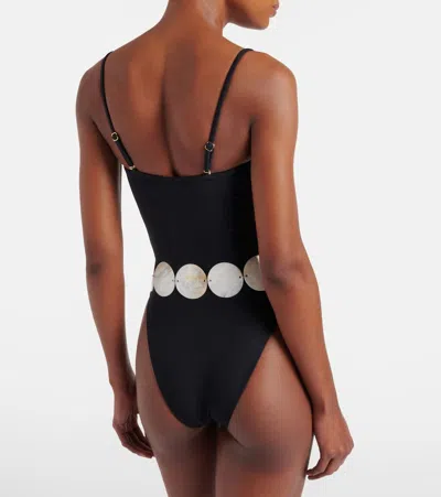 Same Shell Disc Swimsuit In Black