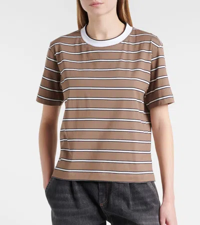 棉质条纹针织T恤
