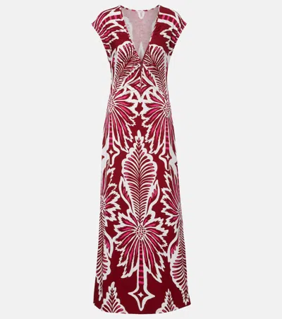 Poupette St Barth Nova Floral Jersey Maxi Dress In Multi