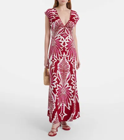 Poupette St Barth Nova Floral Jersey Maxi Dress In Multi