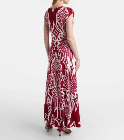 Poupette St Barth Nova Floral Jersey Maxi Dress In Multi