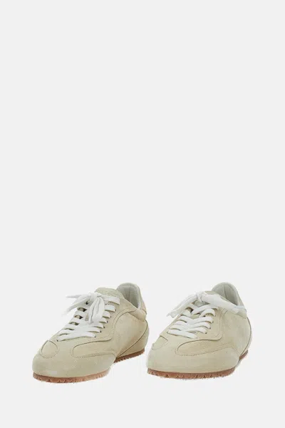 Axel Arigato Daze Runner Beige Sneaker With Logo On The Tongue And Grooved Sole In Suede Man In Neutral